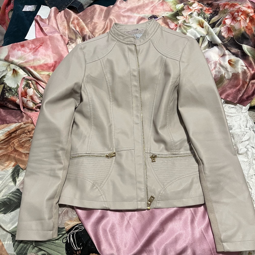 Women's leather coat